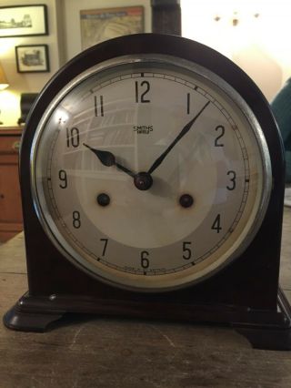 Smiths Enfield Vintage Bakelite Mantel Clock.  Made In England.  Order.