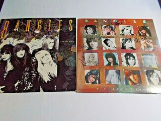 The Bangles Everything & Different Light Lp Columbia Signed By Band Vinyl Record