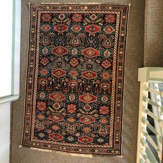 Lovely Antique Handwoven Rug Carpet