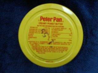 Vintage Peter Pan Peanut Butter Creamy Glass Jar 22 oz (18 oz,  4 oz) Empty 2