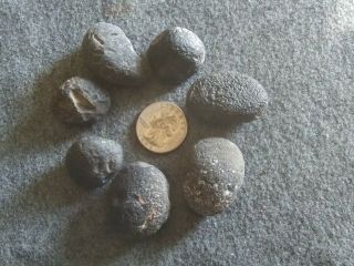 7 Rare Saffordite/Tektite Meteor Impact stones.  HEALING CRYSTAL.  A,  grade.  101g 2