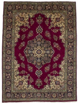 Vintage Classic Floral Design 8x11 Hand Knotted Oriental Rug Home Décor Carpet