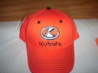 Kubota Farm Equipment Orange Baseball Hat Cap