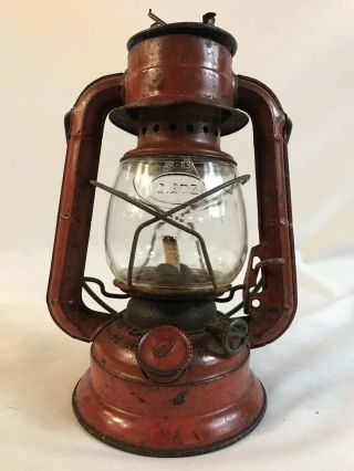 Antique Vintage Red Dietz Comet Kerosene Lantern H - 13 Syracuse N.  Y.