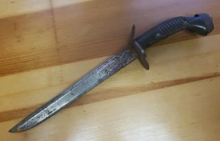 German Prussian Cavalry Sword Model 1889 Cut Down To Trench Knife In Wwi