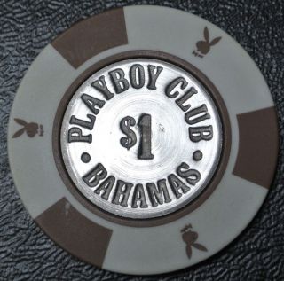 Vintage Playboy Club Bahamas $1 Dollar Casino Chip -