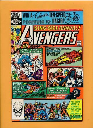 Avengers Annual 10 Vf 8.  0 First App Rogue Signed Michael Golden