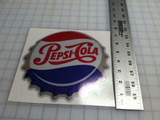 Coca Cola Pepsi Cola Decal Soda Cap Sticker 8 "