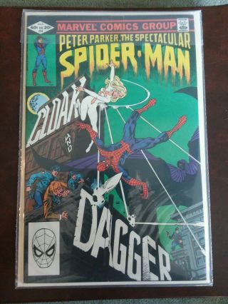 Peter Parker.  The Spectacular Spider - Man 64 Mar Marvel Comics Cloak And Dagger