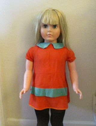 Vintage 35 " Walker Doll Patti Playpal Companion Blonde Hair