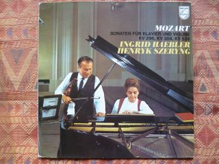 Haebler Szeryng - Mozart Violin Sonatas Kv 296,  304,  526 (lp - Philips Orig. )