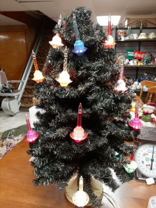 Vintage Christopher Radko Shiny Brite 20 Bubble Light Christmas Tree