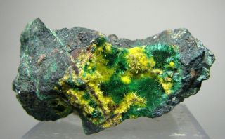 Uranophane Malachite Musonoi Mine,  Kolwezi,  Lualaba,  DR Congo 2