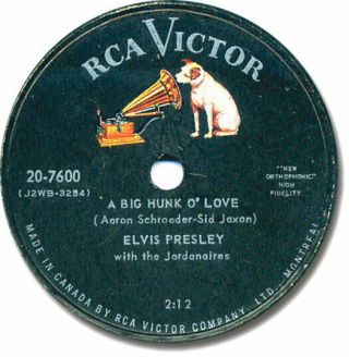Rare 1959 Elvis Presley Rock 