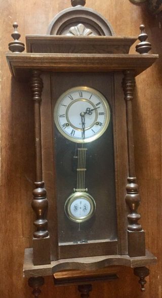Antique Junghans Ra Wall Clock Vienna Regulator