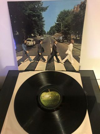 The Beatles Abbey Road Lp 1969 Misaligned Apple Logo 1st Issue Ex/mint