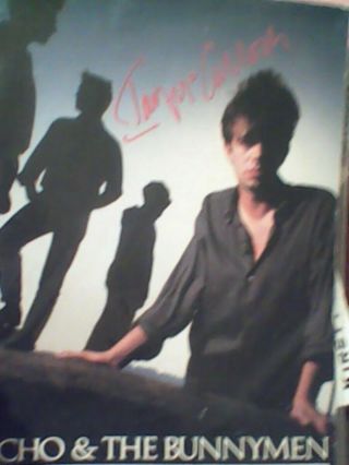 Echo & The Bunnymen Autographed Tour Book Program Signed X3 Ian Mcculloch,  2