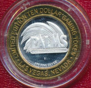 Palms Casino $10 Silver Strike Halloween 2005 Limited Edition.  999 Silver