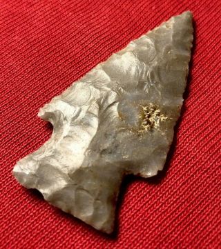 Authentic Bakers Creek Arrowhead From Lawrence County,  Tn.  2 - 1/2” Long