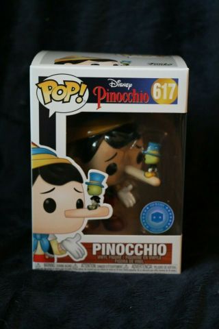 Funko Pop Pinocchio Jiminy Cricket Exclusive Disney Vinyl Figure Rare