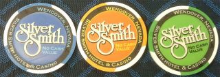 Silver Smith Paulson Ncv Casino Poker Chip Collector Set (3)