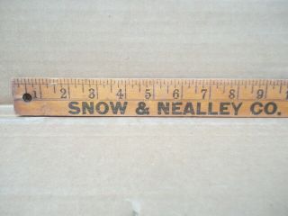 Snow & Nealley Co Bangor Maine Our Best Axes Lumbering Tools Vintage Yard Stick