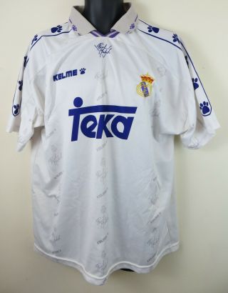 Kelme 1994 - 96 Real Madrid Football Shirt Home Vintage 90s Vtg Camisa Camiseta Xl