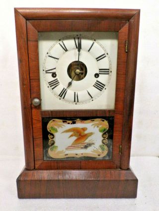 1867 Seth Thomas Empire Shelf Clock - - Thomaston,  Conn.