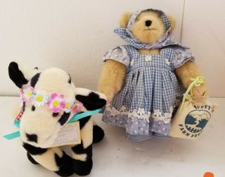 Muffy Vanderbear Down on the Farm Friends Wood Cart Patti Lucy Rudy Mary Webster 2