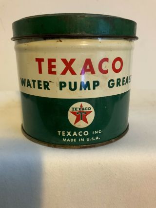 Texaco Water Pump Grease Can