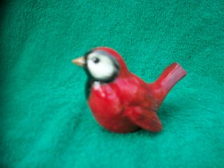 Vintage Htf Goebel Red Finch Sparrow Bird Figurine W.  Germany Cv 73