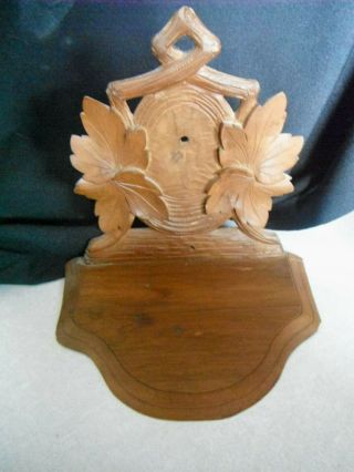 Antique Ornate Carved Small Wood Shelf
