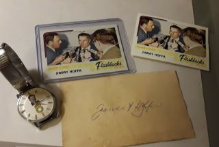 Vintage Jimmy Hoffa Autograph Teamsters Hoffa Watch James R Hoffa Nr
