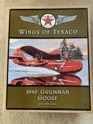 Nib Wings Of Texaco Coin Bank 1940 Grumman Goose Limited Edition