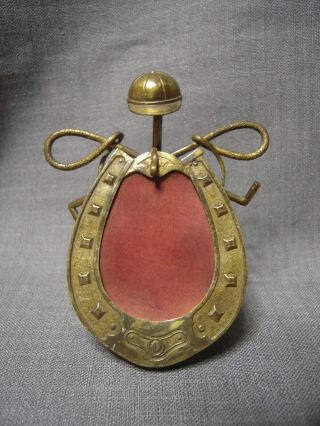 Antique Pocket Watch Holder Stand With Desk Bell