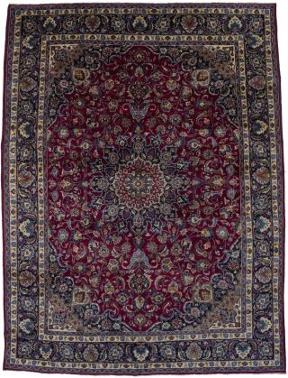 Vintage Classic Floral Design Red 10x13 Handmade Oriental Rug Home Decor Carpet