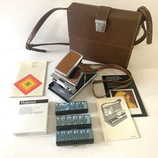 Vintage Polaroid Sx - 70 Alpha 1 Land Camera W/ Case Instant Film Flash Kit 1977