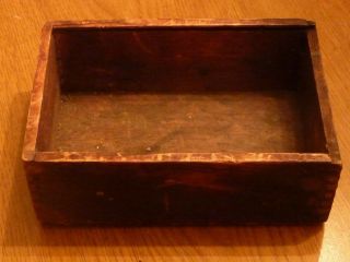 Wooden Box Mitered Corner Joints Storage 6x4x2 Rough Tools Crafts NO cover (D8) 2