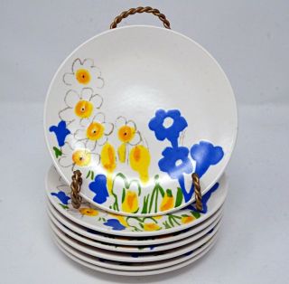 Vintage 7 Vera Neumann Field Flowers By Mikasa Bread & Butter / Dessert Plates