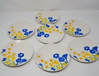 Vintage 7 Vera Neumann Field Flowers by Mikasa Bread & Butter / Dessert Plates 2