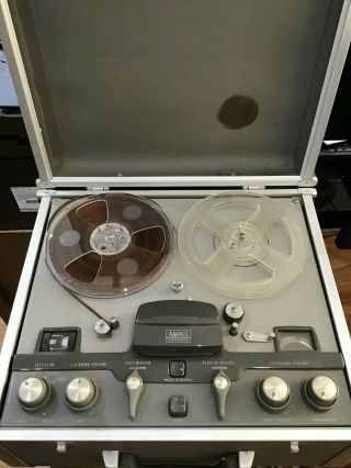 1960 - 62 Ampex 960 Reel - To - Reel Stereo Tape Recorder Vintage Tube Type E6574