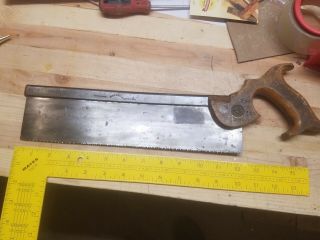 Jackson Warranted Superior Early Plate 23 Pt Rip Back Saw
