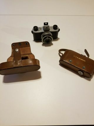 Vintage Kodak 35 Camera W/leather Case