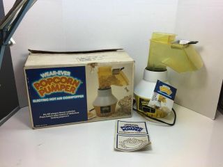 Vintage Wearever Hot Air Popcorn Pumper Popper Coffee Bean Roaster 73000 W/ Box