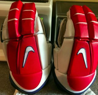 14 " Red White Blue Vintage 1997 Bolero Nike Hockey Gloves