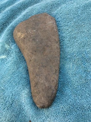 Primitive Native American Stone Tomahawk Axe Hatchet Head 7 1/2 Inches 3