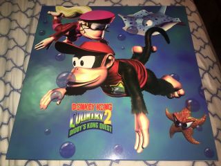 Donkey Kong Country 2 Soundtrack Diddy Brown/red Vinyl Record Lp Moonshake
