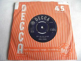 Small Faces Sha - La - La - La - Lee 1966 Decca 45