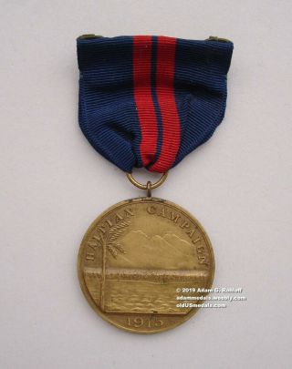 1915 Haitian Campaign Medal 3853 To Marine Corps Recipient