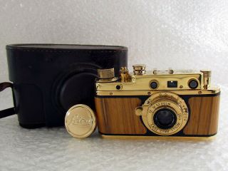 Leica - Ii (d) Olympiada Berlin 1936 Vintage Russian 35mm Gold Camera,  Lens Elmar
